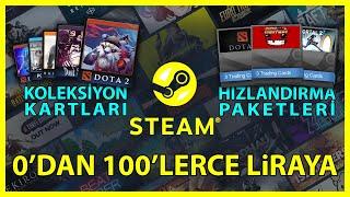 Steam Koleksiyon Kartları ve Hızlandırma Paketleri ile Bakiye Kasma