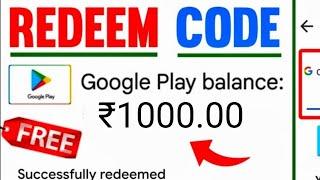 Free Redeem Code  Free Redeem Code App  Today Free Redeem Code  Google Play Free Redeem Code App