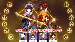 Yun Jin C6 is Best for Chiori C6 - Chiori C6 Trial Normal Atk Style Team Showcase