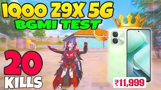 iQOO Z9x 5G BGMI Test on Fps  iQOO Z9x Gaming Review