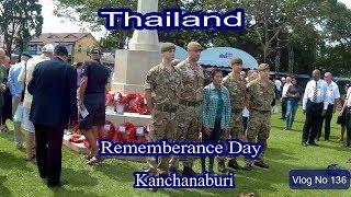 Rememberance Day at Kanchanaburi War Cemetery.Thailand..  Vlog No 136