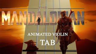 The Mandalorian Theme - Animated Violin Tabs