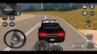 Direksiyonlu Amerikan Polis Arabası Sürme  American Police Car Driving Simulator  Android Gameplay