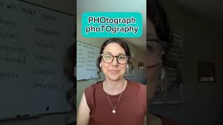 English Pronunciation Lesson  How to Say photograph photography photographer #englishspeaking