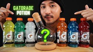 ASMR MIXING EVERY GATORADE FLAVOR  DRINKING ASMR  EXTREME GULPS  99.99% SATISFACTION  POTION