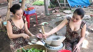 Yumi Daily Life  How to cook Vietnamese Bánh xèo  Nuen Daily Life