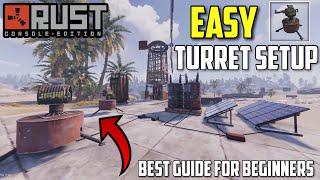 Rust Console How To Setup Auto Turrets EASY GUIDE - 2022 For Beginners Best Electricity Setup