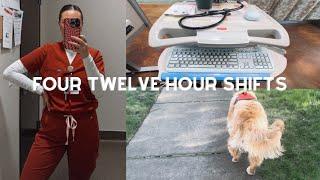 registered nurse in the emergency department days in my life vlog four 12 hour shifts in a row