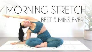 5 Minute Morning Yoga Stretch to Release the Nights Aches Away