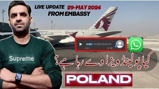 Poland Embassy Visa Ratio  Visa Rejection 2024.