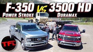 New HD RECORD? 2023 Ford F-350 vs. 2024 Chevy Silverado 3500HD on the Worlds Toughest Towing Test