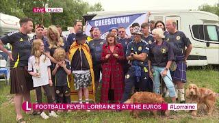 Lorraine Kelly In Munich Amongst Scottish Fans On The Eve Of Euro Football 2024 14.06.2024