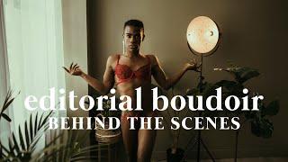 Editorial Boudoir Photoshoot Behind The Scenes with Seagirl Abuson