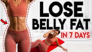 LOSE FAT in 7 days belly waist & abs  5 minute Home Workout