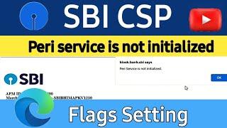 peri service is not initialized  sbi csp peri service setting #uraontech #sbicsp