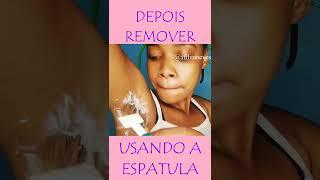 depilação com creme depilatório. #short #shortvideo #shorts #axilas