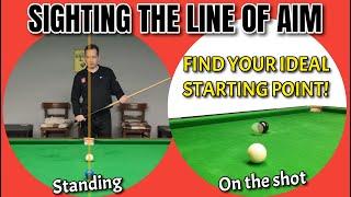 Snooker Sighting Standing Position