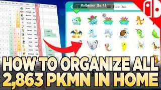 How to Organize ALL POKEMON in Pokemon Home