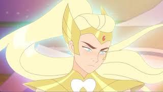 Adora carries Catra  wile fighting clones - She-Ra Clip