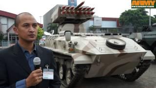 PT Pindad Badak SBS AMX-13 ANOA 2 armored vehicles at INDODEFENCE 2014