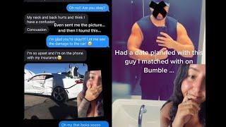 Woman exposes Bumble match for faking a car accident to cancel date
