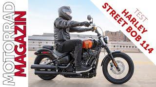 Harley-Davidson Street Bob 114 Test 2021 - Jetzt mit 114 ci 155 Nm Drehmoment und Mini-Apehanger