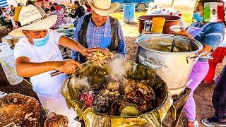 Estos TACOS de BARBACOA Solo hay en México  200 KG DE CARNE + 8 Horas de Comida Mexicana