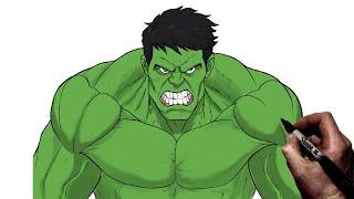 How To Draw Hulk  Step By Step  Marvel Avengers