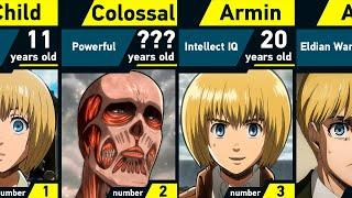 Evolution of Armin Arlert  Attack on Titan