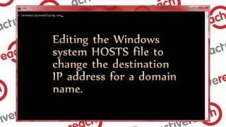 Editing the Windows System Hosts File