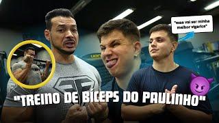 part. 2 PAULINHO O LOKO MOSTRA SEU TREINO DE BÍCEPS AO FF ACHO QUE NÃO DEU MUITO CERTO.