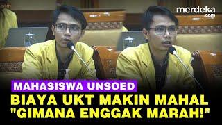 TAJAM Mahasiswa Unsoed Bongkar Biaya UKT Mahal di DPR Gimana Kita Enggak Marah