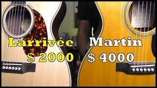 $4k vs $2k Acoustic Guitar - Martin 000-28EC vs Larrivée OM-03R