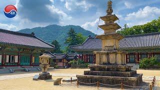 4K Korea Walk - Haeinsa Temple.The Tripitaka Koreana is preserved. Unesco World Heritage.