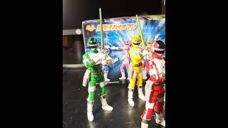 Shodo Bioman minipla vs rescue sentai TOY REVIEW