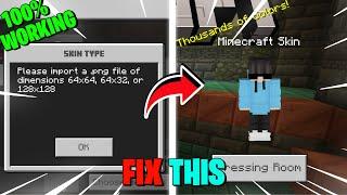 How To Fix Custom Skin Problem In Minecraft Pe 1.21+