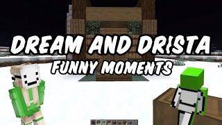 Dream and Drista play minecraft ft. Georgenotfound TommyInnit + more   funny moments