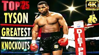 Top 25 Mike Tyson Greatest Knockouts That Will Never Be Forgotten  Highlights Full HD