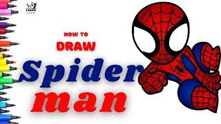 How to draw a Spiderman  Spiderman Easy drawing