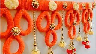 #New Design Woolen Door Hanging Toran#Jhalar Ki Design#Homemade Craft#Crochet Toran#Short