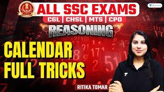 CALENDAR  FULL TRICKS  Reasoning  SSC Exams 2024  Ritika Tomar