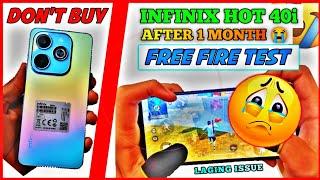 INFINIX HOT 40I FREE FIRE TEST AFTER 1 MONTH  infinix hot 40i free fire gameplay+Battery Drain Test