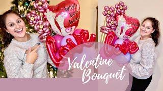 DIY Valentines Day Balloon Bouquet  Balloon Bouquet Tutorial