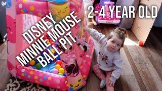 DISNEY KIDS MINNIE MOUSE BLOW UP BALL PIT REVIEW