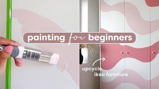 Easy Way to Paint a Wardrobe  IKEA Furniture Transformation for Beginners