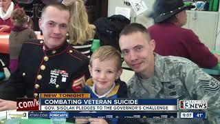 Nevada Governor commits to combating veteran suicide in the state