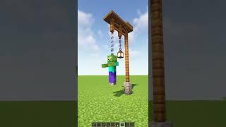 Hanging Zombie in Minecraft #shorts