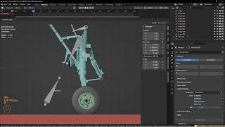 Blender  How to rig and animate landing gear.