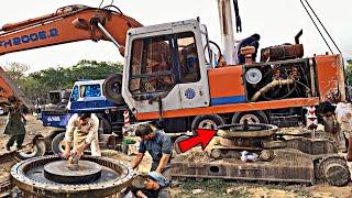 Hitachi Excavator Swing Bearing Replacement  “Pk Amazing Skills “