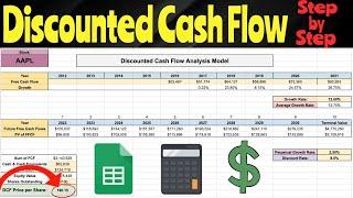 How to perform a Discounted Cash Flow Model Step by Step Intrinsic Value for Beginners